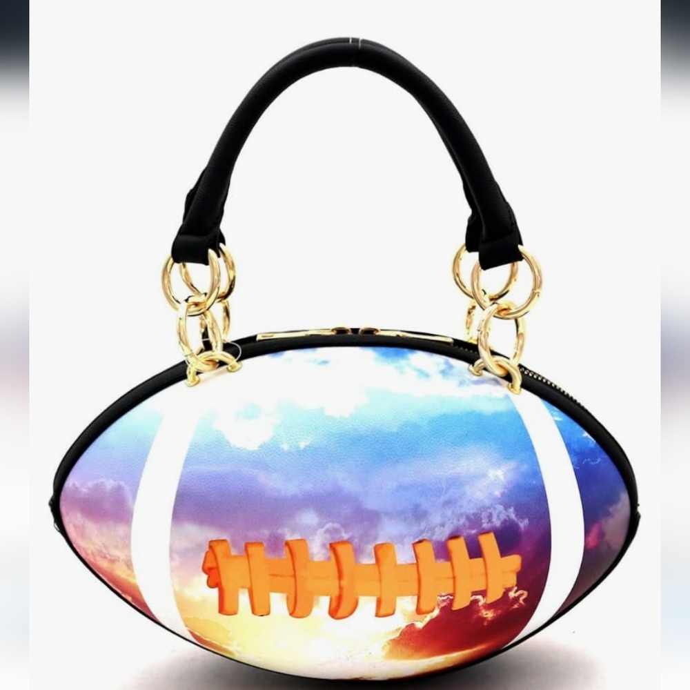 Colorful Football Design Women's Handbag